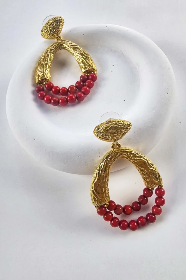 Ateşin Zerafeti Mercan Küpe