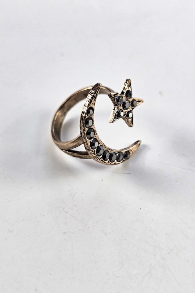 Ay Yıldız Bronz Yüzük
