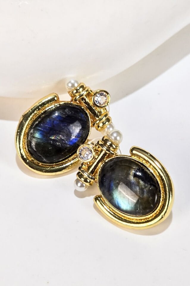 Hera Antik Küpe turkuaz