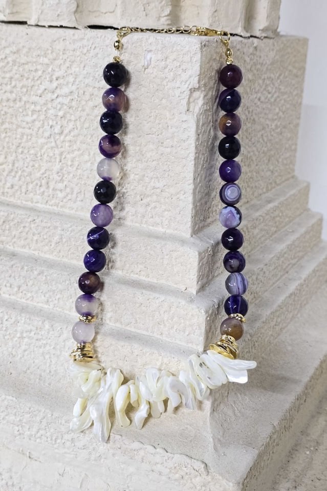 Ay Işığı Ametist Kolye (6.ve7.Çakra / Üçüncü Göz ve Tepe Çakrası )