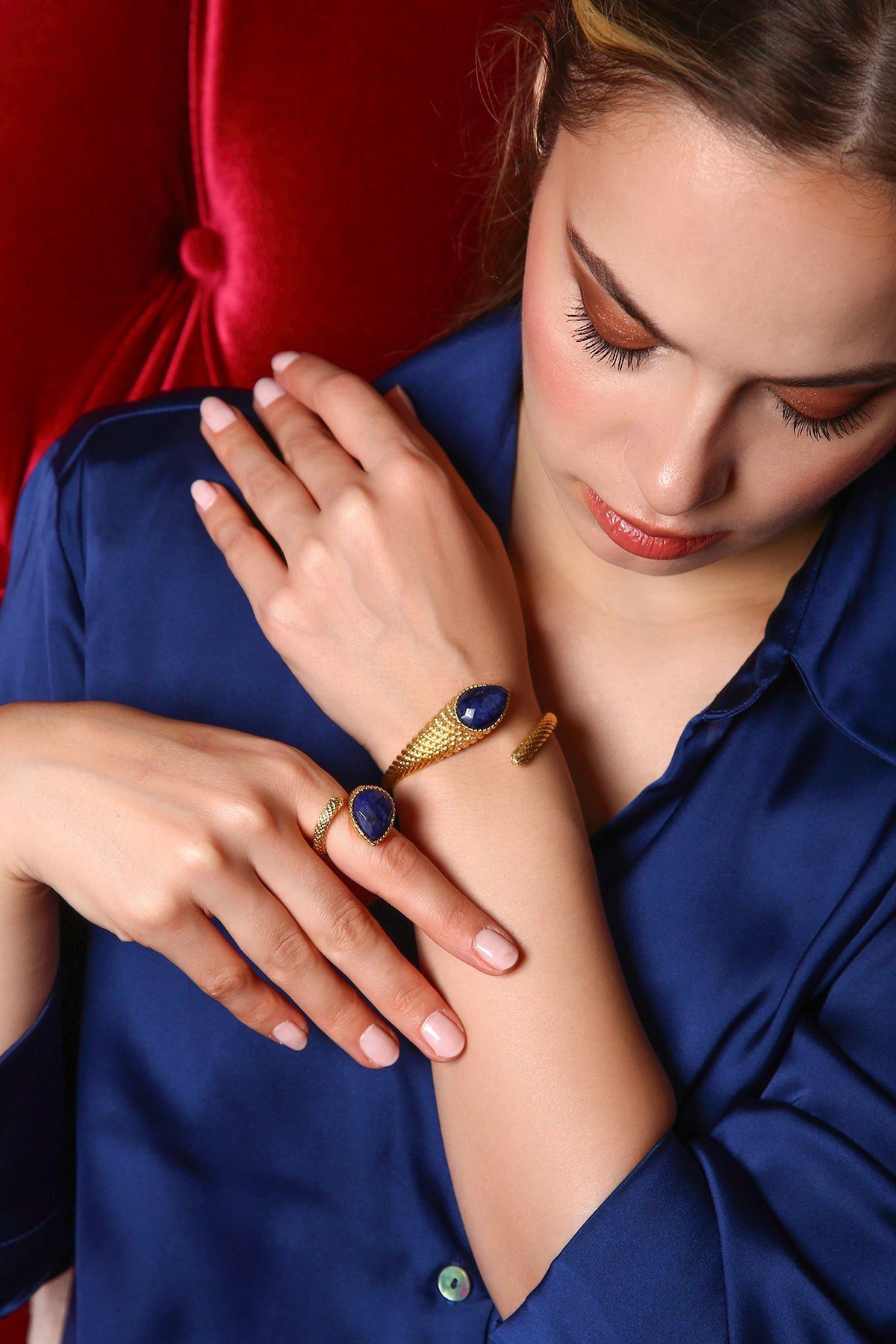 Azure Lapis Lazuli Yüzük