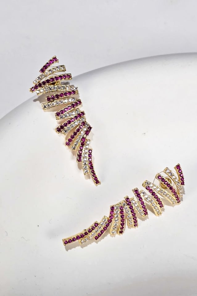 Rosefire Zirkon Taşlı Küpe