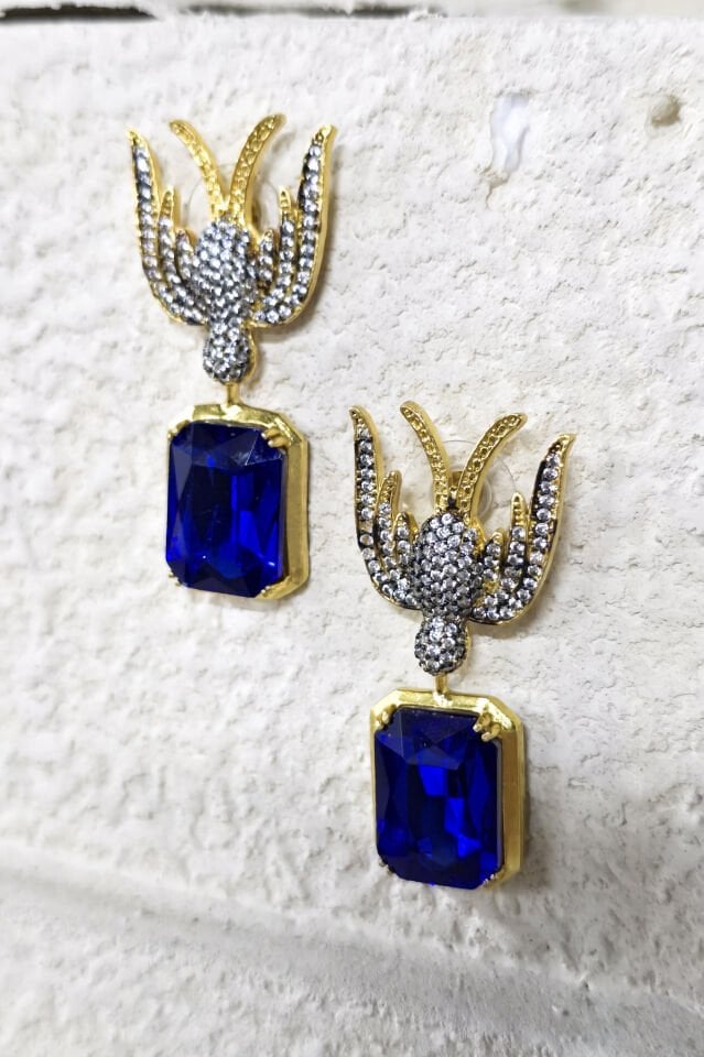 Magpie Küpe Lacivert