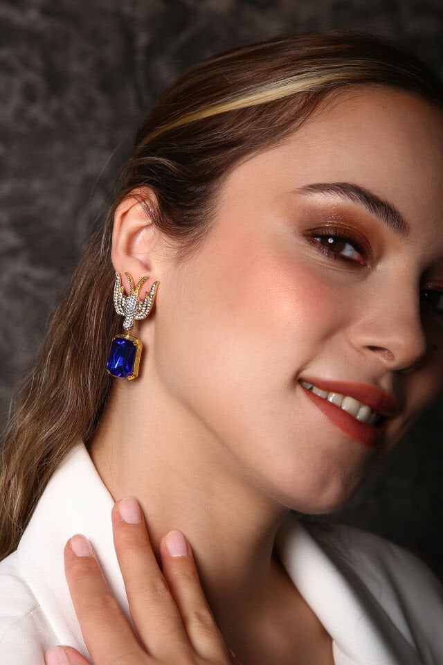 Magpie Küpe Lacivert