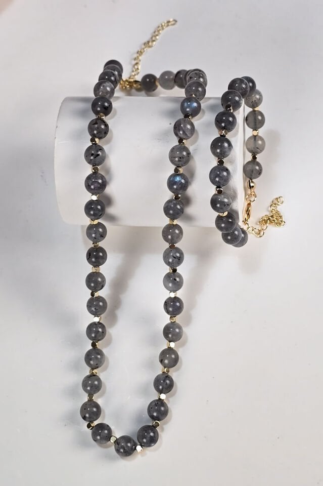 Labradorit Kolye (3.Çakra/Solar Pleksus Çakra Taşı)