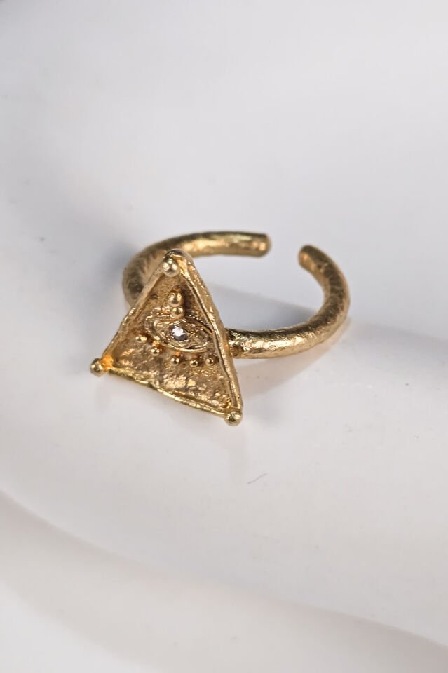 Triada Zirkon TaşlıYüzük Beyaz