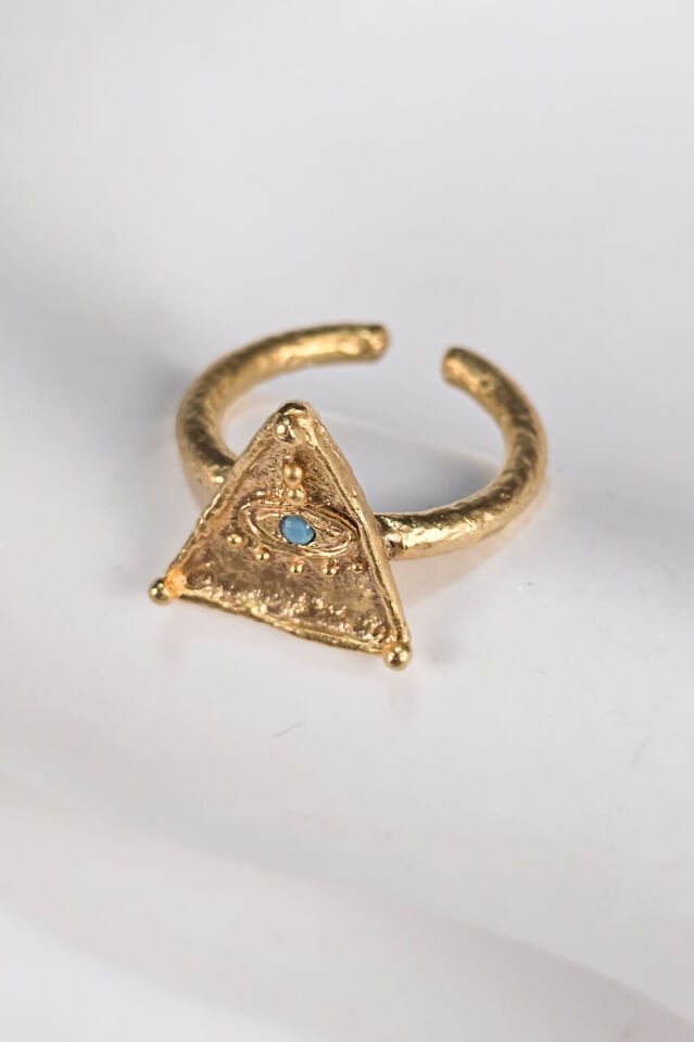 Triada Zirkon TaşlıYüzük Turkuaz