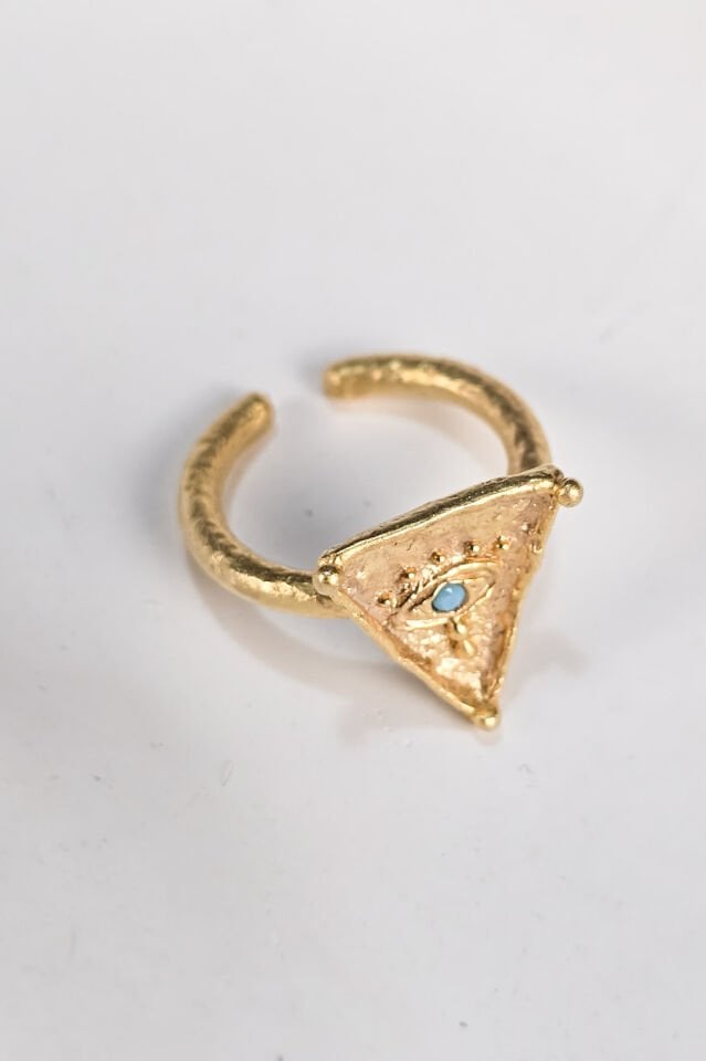 Triada Zirkon TaşlıYüzük Turkuaz