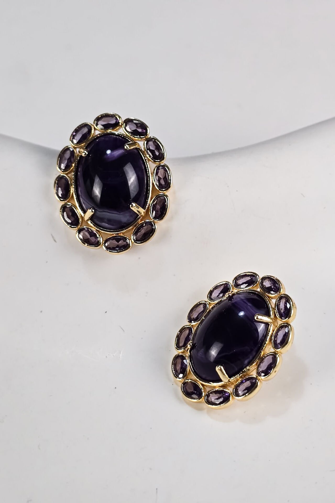 Velvet Nights Ametist Küpe (6.ve7.Çakra / Üçüncü Göz ve Tepe Çakrası )(Kopya)