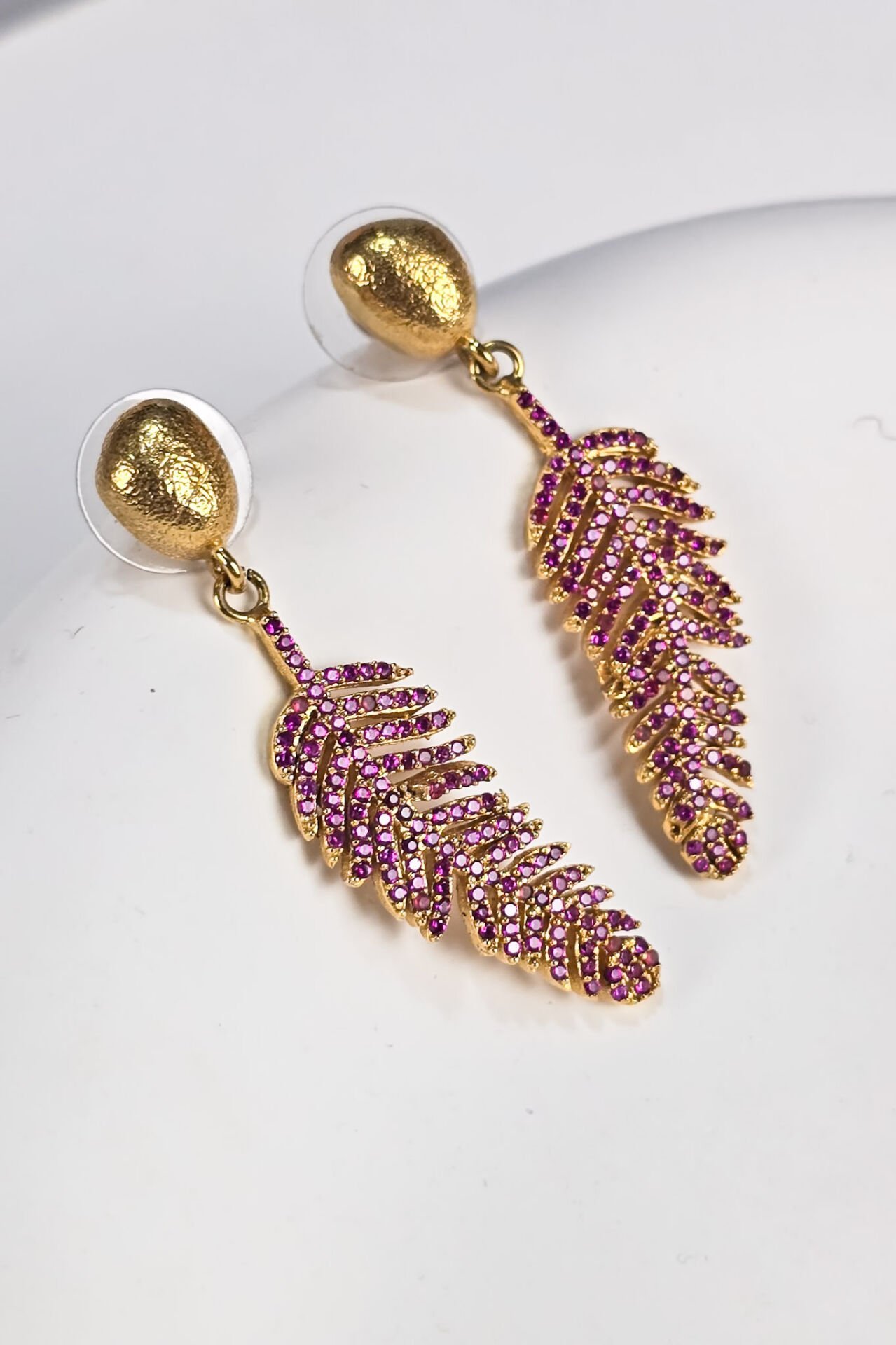 Hera Yaprak Küpe Kırmızı