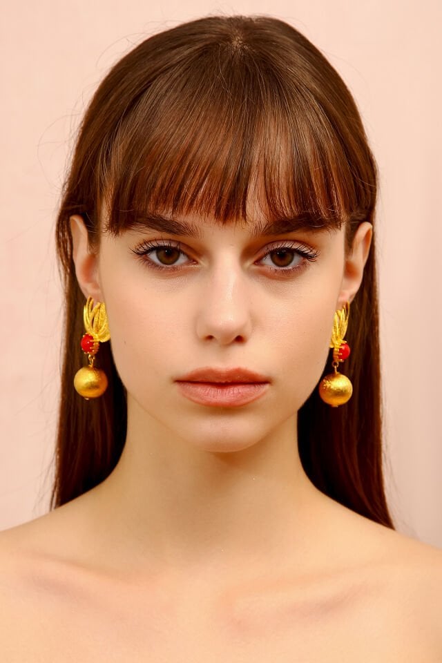 Ateş Çiçeği Küpe