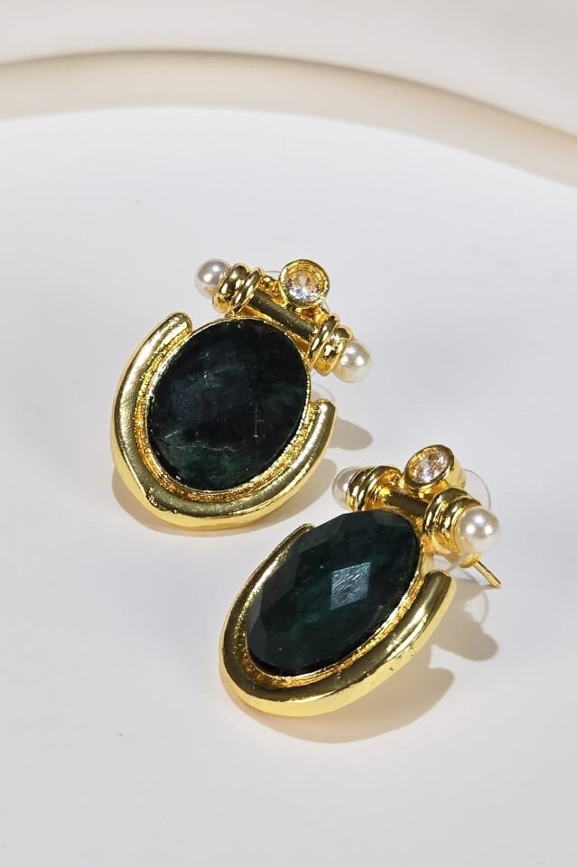 Asalet Küpe Zümrüt